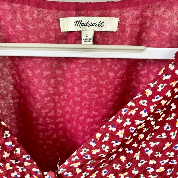 Madewell Maroon Blouse - Picture 5 of 6